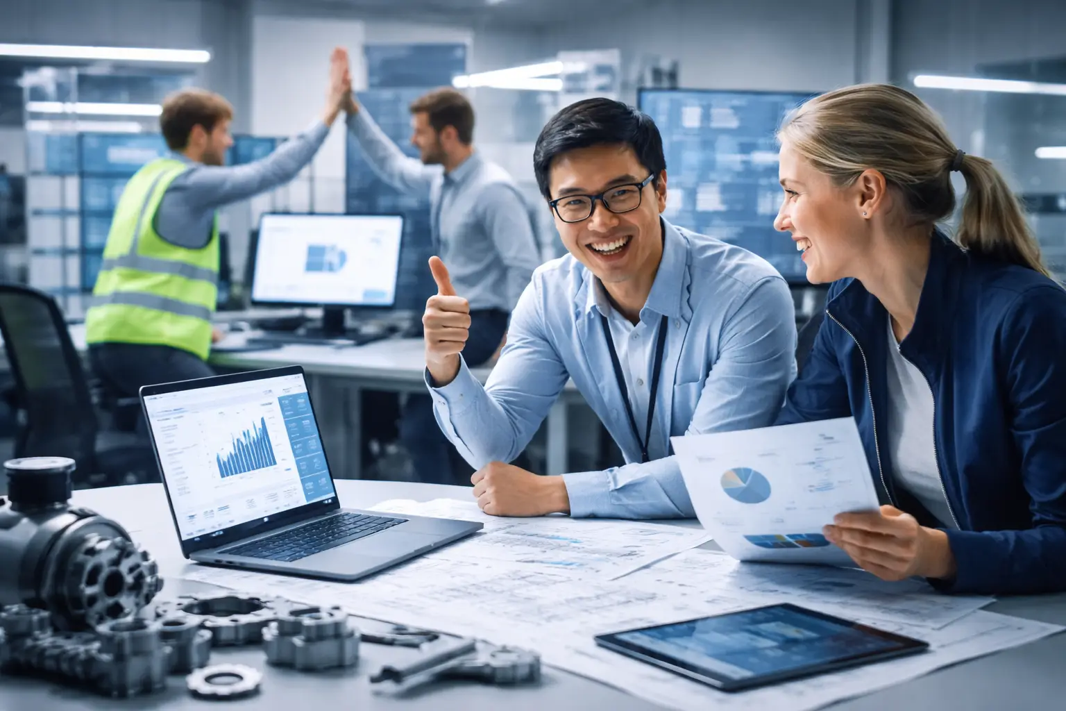 チームで開発改善を行うエンジニアたち