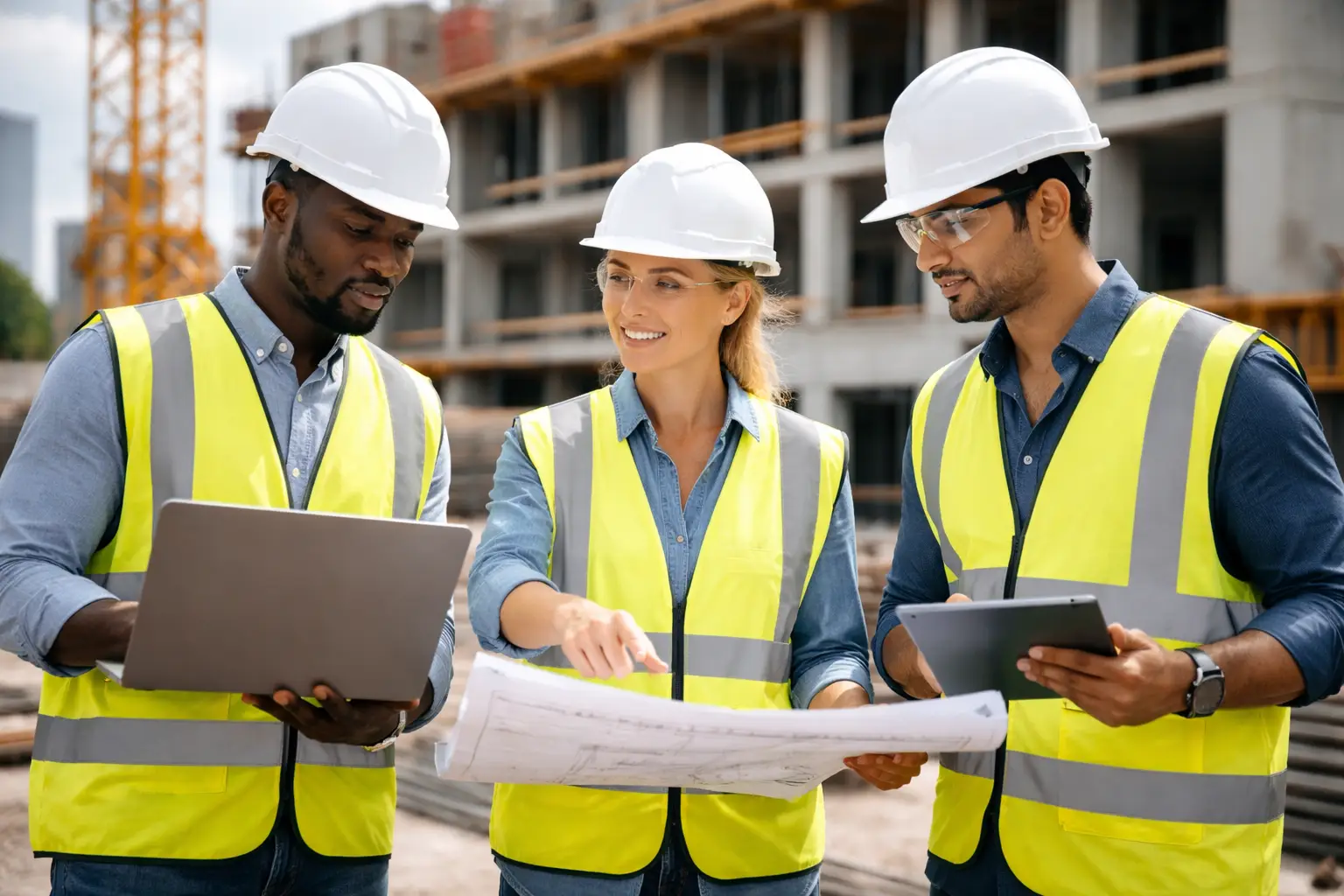作業中の電気技術者